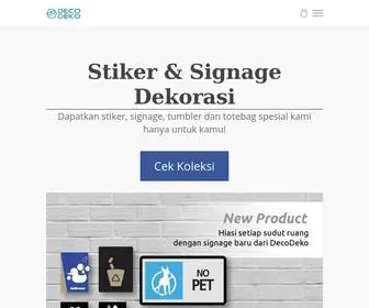Decodeko.co.id(Stiker & Signage Untuk Dekorasi) Screenshot