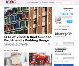 Decodernyc.com(New York Building Code News) Screenshot