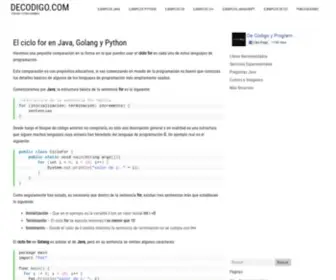 Decodigo.com(Código) Screenshot