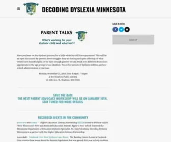 Decodingdyslexiamn.org(Decoding Dyslexia Minnesota) Screenshot