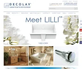 Decolav.com(DECOLAV Home and Hospitality) Screenshot