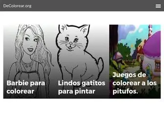 Decolorear.org(Dibujos para colorear) Screenshot