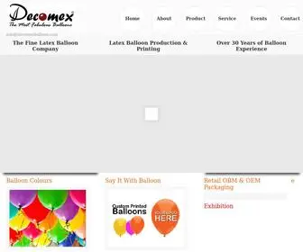 Decomexballoon.com(Latex Balloon Factory l Balloon Manufacturer l High Quality Balloons l) Screenshot