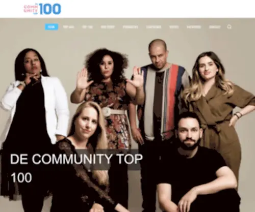 Decommunitytop100.nl(De Community Top 100) Screenshot