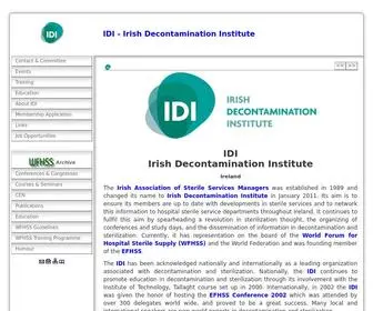 Deconidi.org(Irish Decontamination Institute) Screenshot