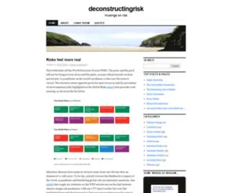 Deconstructingrisk.com(Musings on risk) Screenshot