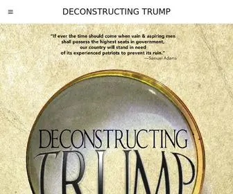 Deconstructingtrump.com(Deconstructing Trump) Screenshot