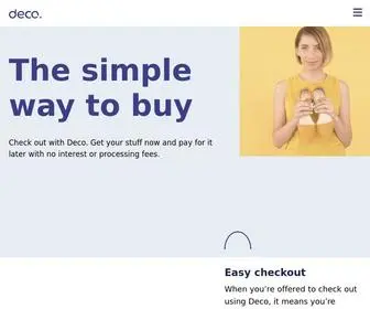 Decopayments.com(Deco) Screenshot