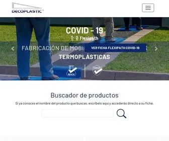 Decoplastic.com(Fabricación de Mobiliarios y estanterías Termoplásticas) Screenshot