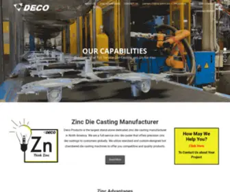 Decoprod.com(Zinc Die Casting Manufacturer) Screenshot