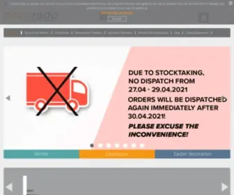 Decorado.de(Onlineshop für Schaufensterdekoration und Ladenausstattung) Screenshot