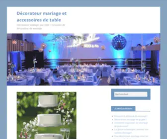 Decorateur-Mariage.com(Décorateur mariage pas cher) Screenshot