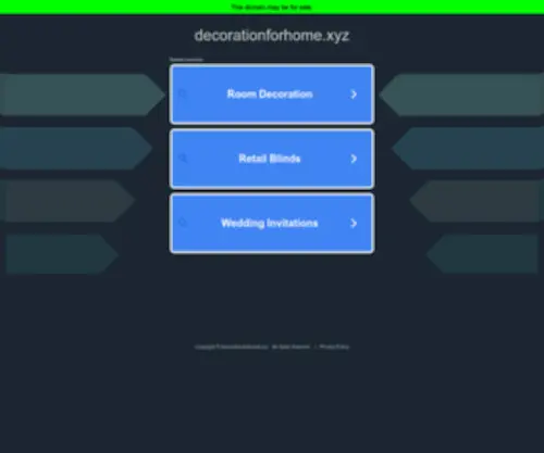 Decorationforhome.xyz(Decoration For Home) Screenshot