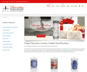 Decorativecandleartshop.com(Unique Decorative Luxury Candles From Brooklyn NY) Screenshot