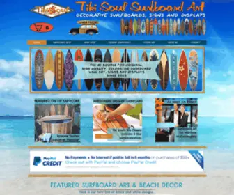 Decorativesurfboardart.com(Surfboard Wall Art) Screenshot