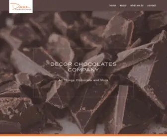 Decorchocolates.com(Decor Chocolates Company) Screenshot