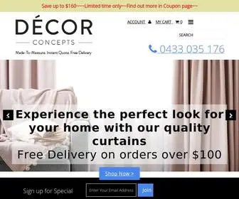 Decorconcepts.com.au(Sheer Blockout/ Blackout Custom Made Curtains Sydney) Screenshot