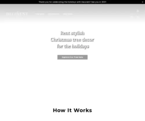 Decorent.com(Rent Christmas Ornaments for Your Tree) Screenshot