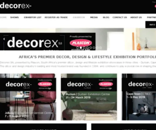 Decorex.co.za(Decorex) Screenshot