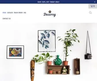 Decorey.site(Create an Ecommerce Website and Sell Online) Screenshot