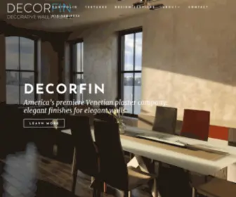 Decorfinusa.com(Venetian Plaster Painter and Luxury High end wall finishes and designs. Decorfin) Screenshot