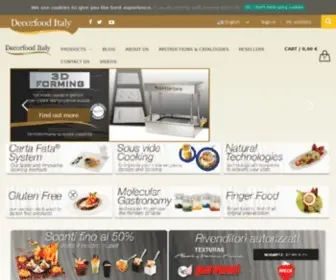 Decorfooditaly.it(Prodotti alimentari per la ristorazione professionale) Screenshot