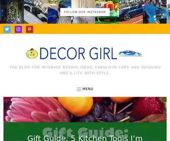 Decorgirl.net(Decor Girl The blog for interior design ideas) Screenshot