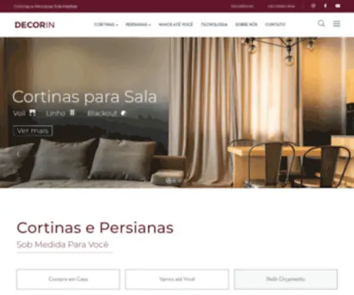 Decorin.com.br(Cortinas e Persianas) Screenshot