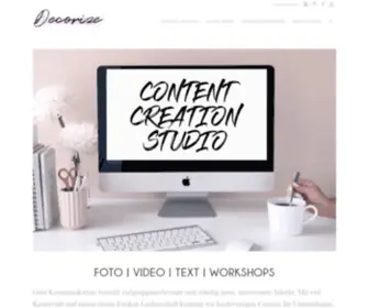 Decorize.de(Content Creation Studio für kreative Inhalte) Screenshot