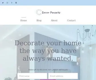 Decorpursuits.com(You Deserve an Epic Home Decoration) Screenshot