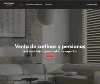 Decortinaslyon.com(Venta de cortinas y persianas en Guadalajara) Screenshot