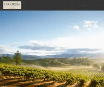 Decorumcellars.com(DECORUM CELLARS) Screenshot