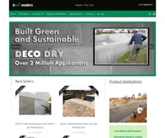 Decosealers.com(Waterproofing PA) Screenshot