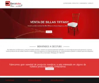 Decotubo.com(Decotubo Fabricante Sillas Tiffany Monterrey) Screenshot