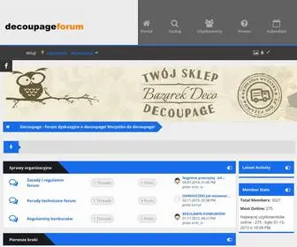 Decoupageforum.pl(Wszystko do decoupage) Screenshot