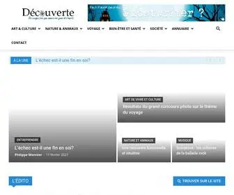 Decouverte-Mag.com(Magazine Découverte) Screenshot