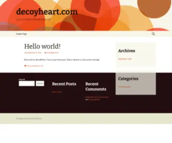 Decoyheart.com(Just another WordPress site) Screenshot