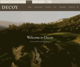 Decoywines.com(Sonoma County Quality Wine) Screenshot