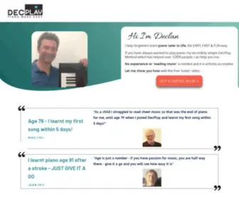 DecPlay.com(Online Piano Lessons For Seniors) Screenshot