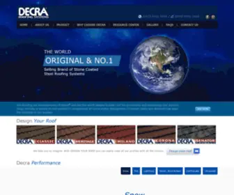 Decra.com.my(Decra Roofing Systems) Screenshot