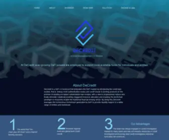 Decredit.io(DeCredit) Screenshot