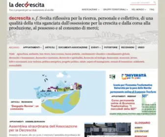 Decrescita.it(Decrescita) Screenshot