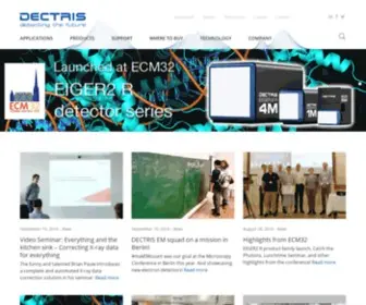 Dectris.com(Home) Screenshot