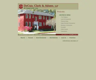 Decuirlaw.com(DeCuir, Clark & Adams, LLP) Screenshot