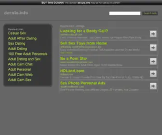 Deculo.info(Medical website) Screenshot