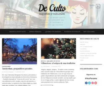 Decultomagazine.com(De Culto Magazine) Screenshot