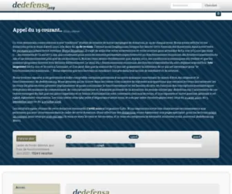 Dedefensa.org(Dedefensa) Screenshot