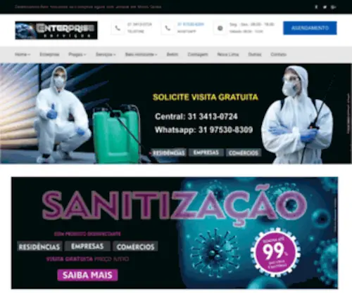 Dedetizacaodedetizadorabh.com.br(Dedetizadora BH) Screenshot