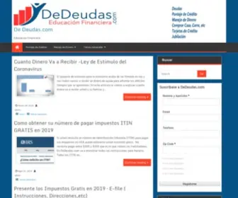 Dedeudas.com(De Deudas.com) Screenshot