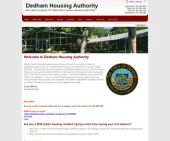 Dedhamhousing.org(Dedham Housing Authority) Screenshot